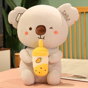 Peluche Koala con Bubble Tea Amarillo