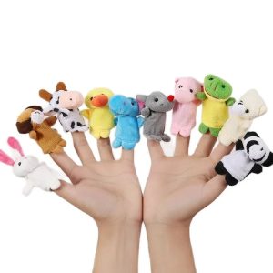 Juguetes educativos - 10 marionetas de dedo para niños