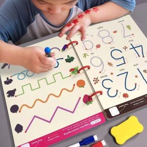 Juguetes educativos - Cuaderno mágico de dibujo y calco para niños